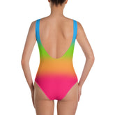 Panromantic Pride Ombre Open-back Swimsuit  PRIDE MODE